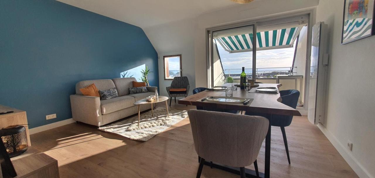 Appartement Bretagne Vue Mer Exceptionnelle Sur Les Hauts D'Erquy Au Calme ! Et Au Pied Du Gr34 Exteriör bild